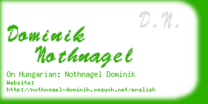 dominik nothnagel business card